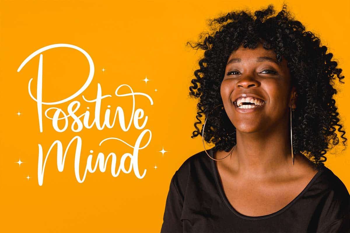 mujer positiva